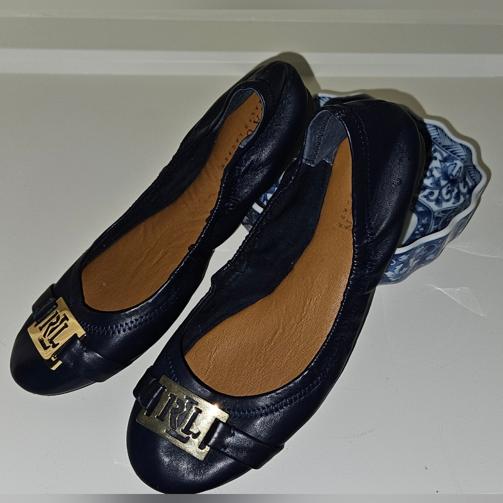 Lauren Ralph Lauren Women's Betty Scrunch Ballet Flats